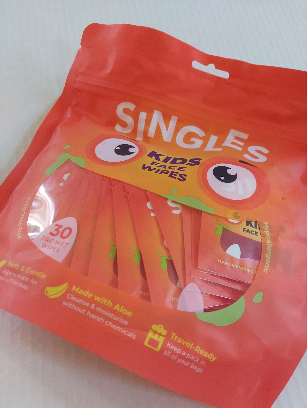 2 Pack SINGLES Kids WIPES Individuals 60 Wipes Travel Face Wipes TARGET